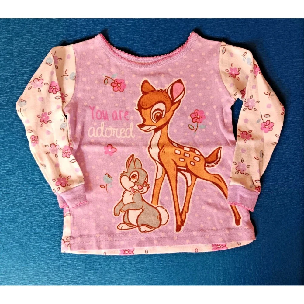 Shirt New Disney 18 months girls Bambi thumper Pink purple Baby